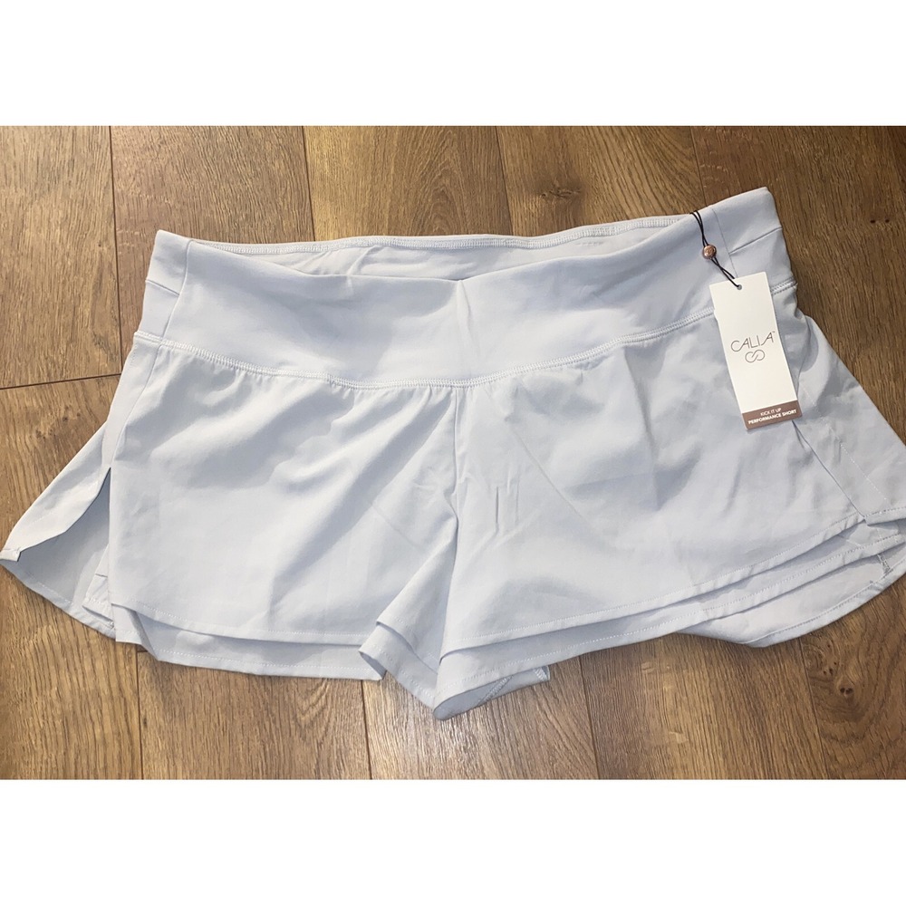 Calia By Carrie Underwood Kick It Up Performance Shorts High Rise Grey‎ XL